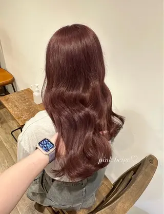 ロング カラー ヘアアレンジ Himawari♡ 柔らかいカラーのヘアスタイル