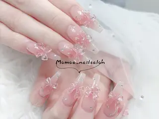 ネイル MoMoA Nail ネイル長さ出し専門店のネイルデザイン