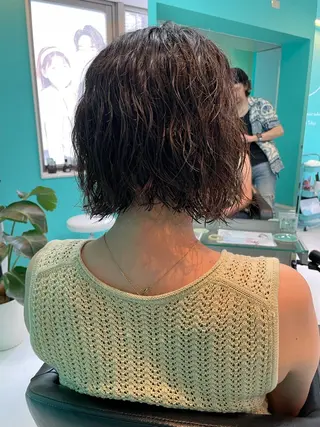ショート パーマ 🫧ショート/ボブ 池袋西口・泡渕✂️のヘアスタイル
