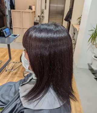 ロング 深夜まで営業中‼️ レム髪質改善のヘアスタイル