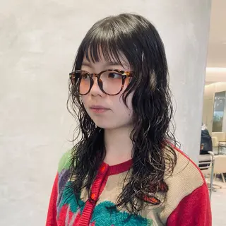 セミロング レイヤーカット🪄 ヘアセット🪄シホのヘアスタイル