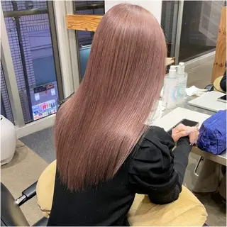 セミロング カラー 圧倒的なケアブリーチ /髪質改善🩵松田のヘアスタイル