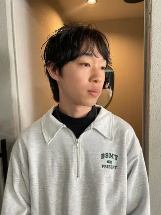 ショート メンズ 吉田一輝 外国人パーマのヘアスタイル