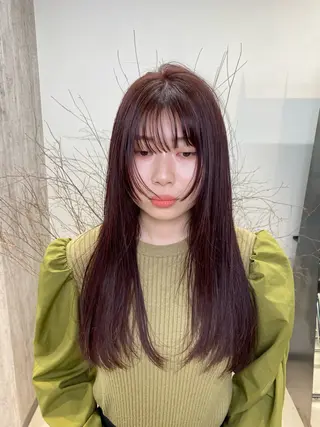 ロング 木村 夢のヘアスタイル