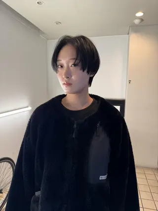 ショート カラー ヘアアレンジ 🫧umu.🫧韓国 /レイヤー/ハッシュのヘアスタイル