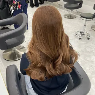 セミロング カラー パーマ ヘアアレンジ メンズ キッズ 💖横浜ブリーチなし 💖MIHOのヘアスタイル