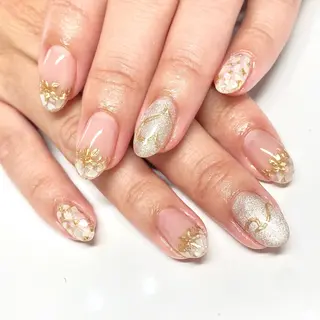 ネイル &U新松戸 スカルプ パラジェルフィルインのネイルデザイン