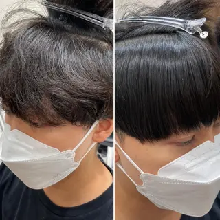 ショート パーマ メンズ 【メンズ縮毛矯正】 田中秀斗のヘアスタイル
