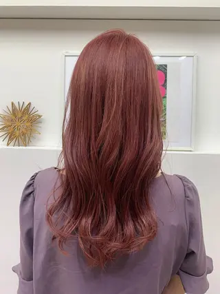 ロング カラー 福田千尋/インナー カラー/縮毛矯正のヘアスタイル