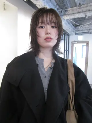 ミディアム カラー yu maのヘアスタイル