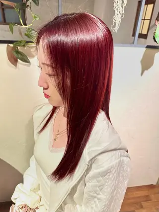 セミロング カラー ヘアアレンジ 🤎ono/ 切りっぱなしボブ🤎のヘアスタイル