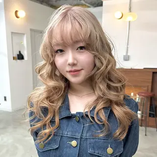 ロング カラー エクステモデル募集 💗大阪梅田/川上のヘアスタイル