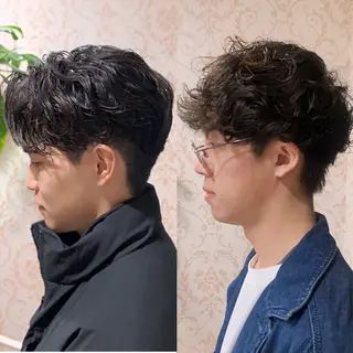 ショート パーマ メンズ メンズパーマ&メンズ 縮毛矯正/平野/渋谷のヘアスタイル
