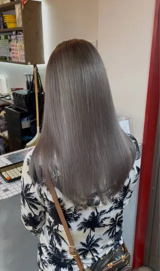 セミロング 中嶋 颯和のヘアスタイル
