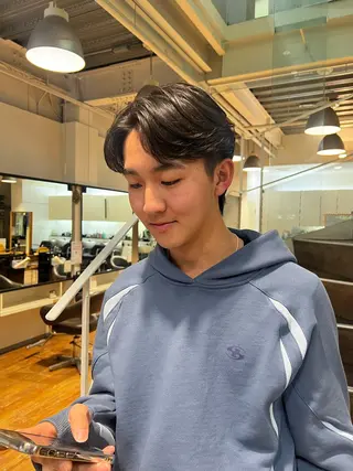 パーマ メンズ 四方田 皐希のヘアスタイル