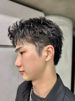 メンズ 似合わせカット/ ハイトーン/aoiのヘアスタイル