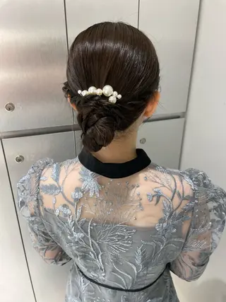 ヘアアレンジ ヘアセット🎀耳つぼ 👂💎MONAMIのヘアスタイル