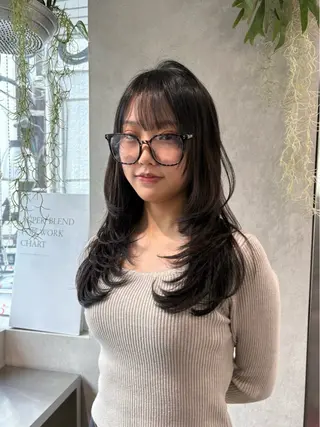 ロング レイヤー/艶カラー/ KIHO🥥︎のヘアスタイル