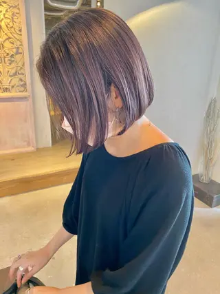 ショート カラー 似合わせカラーパーマ 🌿kitin米川のヘアスタイル