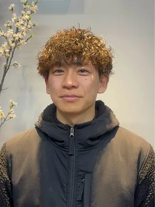 ショート パーマ メンズ ニュアンスパーマ/ 韓国ヘア/natsuのヘアスタイル