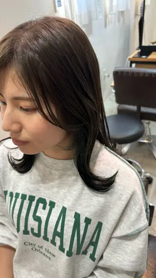 セミロング カラー rink / 髪質改善✖️レイヤーのヘアスタイル