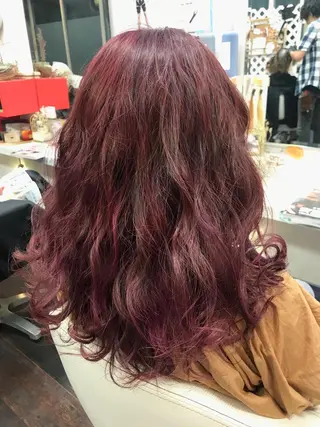 セミロング カラー 岩谷/ブリーチ 🪽透明感カラーのヘアスタイル