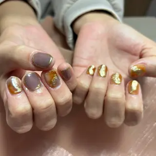 ネイル BeautifulA 🌈🍭💜のネイルデザイン
