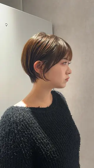 ショート 結べるレイヤーカット /カラー/あさかのヘアスタイル
