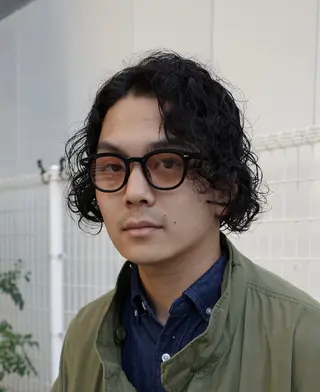 セミロング パーマ メンズ 🌀パーマ特化 美容師🌀/しゅんのヘアスタイル