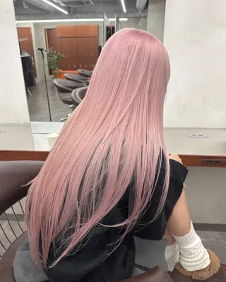ロング カラー ブリーチ　ハイトーン 特化🌈フジタハルキのヘアスタイル