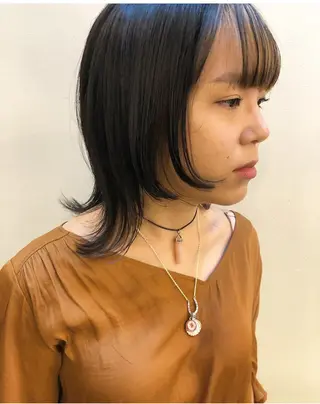 ミディアム カラー 透明感・艶カラー/ 坂田友梨奈のヘアスタイル