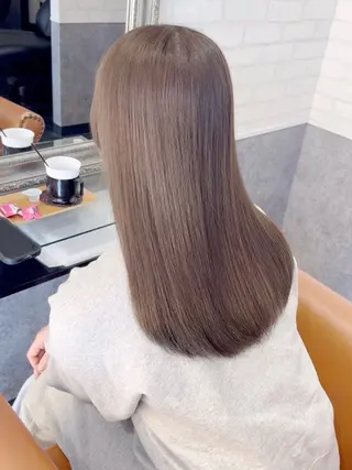 セミロング 松本 沙城のヘアスタイル