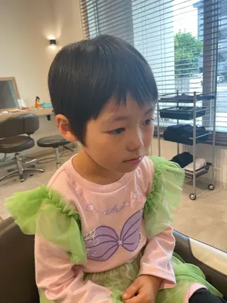 ショート キッズ やまこし 美裕樹のヘアスタイル