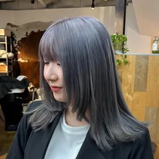 ミディアム カラー BELO OSAKA マオのヘアスタイル