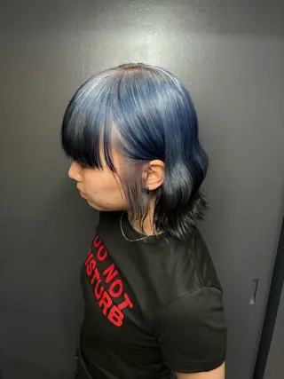 ミディアム カラー ★デザインカラー ハイトーン ももか★のヘアスタイル