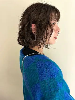 ショート カラー パーマ 🪐ナチュラルモード ヘア🪐honokaのヘアスタイル
