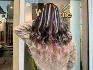 ミディアム カラー パーマ ヘアアレンジ メンズ キッズ ネイル マツエク・マツパ アイブロウ 🤍韓国風レイヤー/ 艶髪🤍鳥越美羽のヘアスタイル