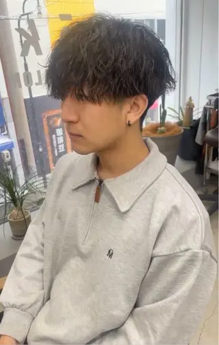 ショート パーマ メンズ メンズ専門サロン wokeのヘアスタイル
