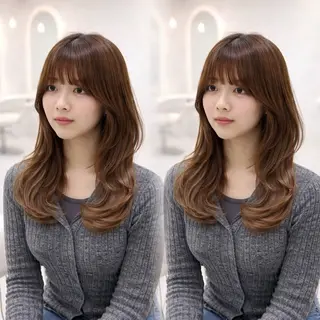 ロング ヘアアレンジ 巻きラク♡レイヤー 🦢こころのヘアスタイル