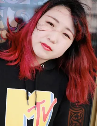 セミロング カラー 徳永 博志のヘアスタイル