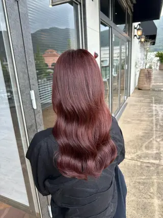 ロング カラー 鵜飼 真伍のヘアスタイル