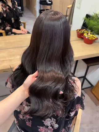 ロング カラー 縮毛矯正/エクステ ヘアアレンジ/ひふみのヘアスタイル