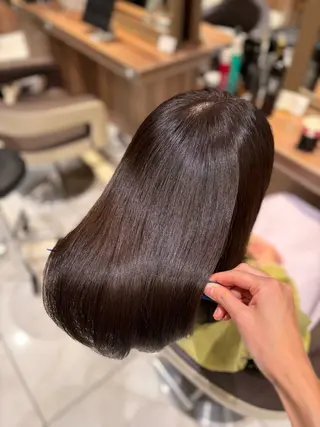 ミディアム カラー ゆるふわパーマ🌸/ ハイトーン/あゆみのヘアスタイル
