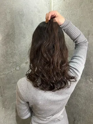 セミロング パーマ 高橋 竜也のヘアスタイル