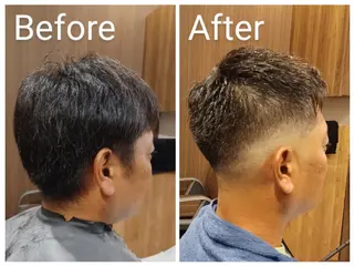 メンズ ショート BARBERSTAG 上拂恭平のヘアスタイル