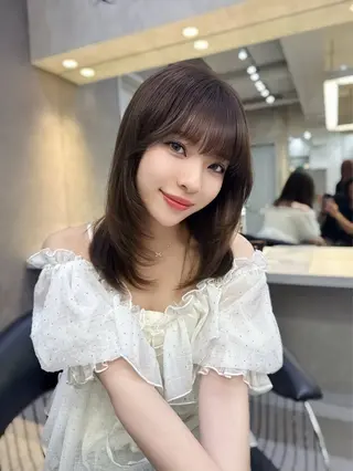 ミディアム 池袋/韓国/レイヤー 髪質改善/村上けいとのヘアスタイル