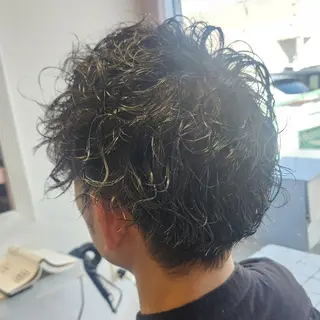 メンズ パーマ 暖色カラー/髪質改善 /メンズ🧡莉南のヘアスタイル