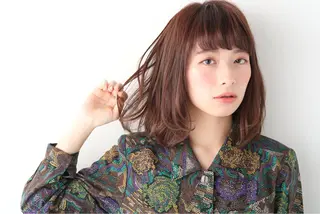 ショート ミディアム セミロング ロング カラー シアカラー×髪質改善 技術保証/浦前翼のヘアスタイル