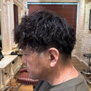 ショート パーマ メンズ 💙加藤 凪桜💙のヘアスタイル