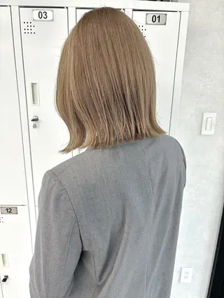 ミディアム すずか ／艶感カラー🪽🫧のヘアスタイル